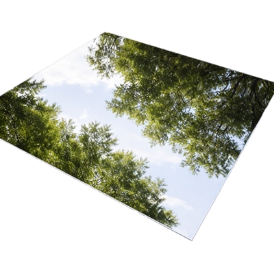 Speilpolert rustfri stålplate